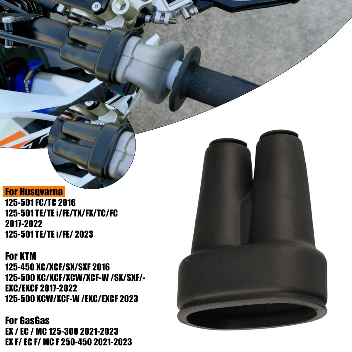 Dual Line Throttle Cable Protective Cover Motorcycle Accessories For Husqvarna TE FE TX FX TC FC 125-501 2017-2022