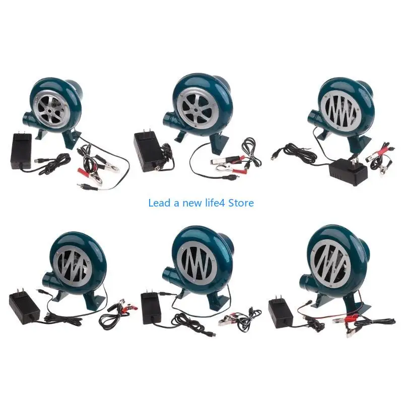 Y55E مروحة شواء ذات سرعة قابلة للتعديل 12 فولت مروحة منفاخ للتخييم والنزهة ورحلة الشواء #5