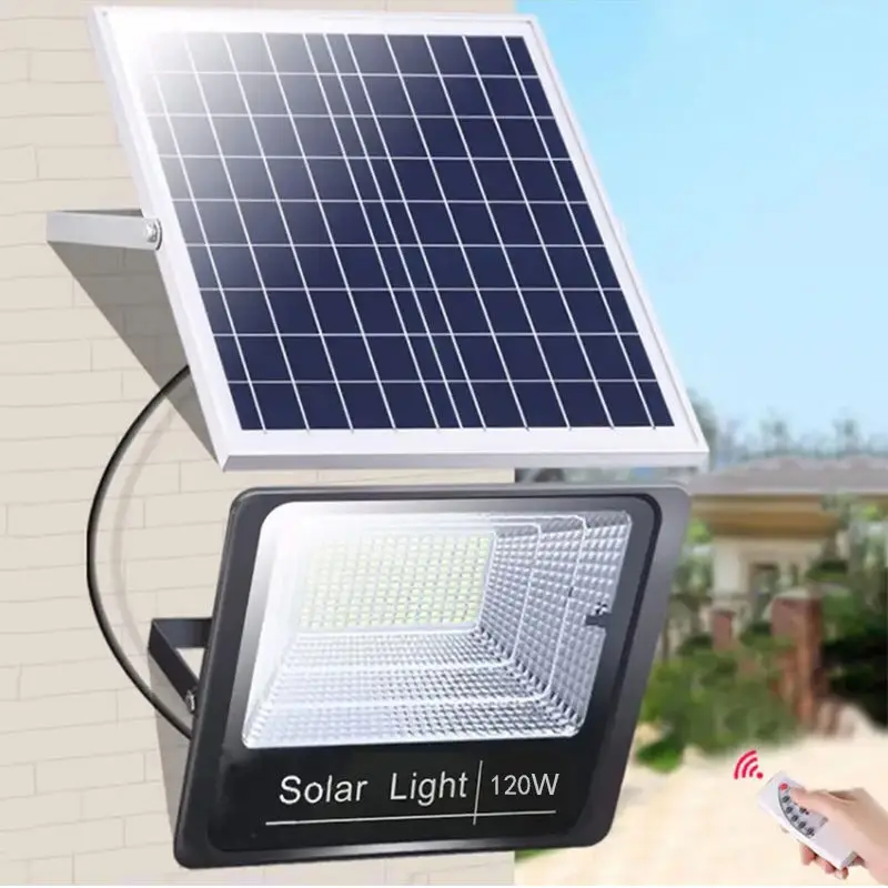 Solar Light Outdoor 44/100 Remote Control Waterproof For Garden Path Street Landscape Spotlight Wall Solar Powered Flood Lamp