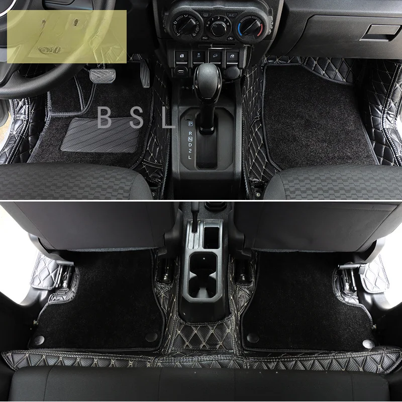 

Новинка для Suzuki Jimny Jb64 Jb74 Роскошные полностью охватывающие напольные коврики коврик водонепроницаемый модифицированный Стайлинг автомобильные аксессуары