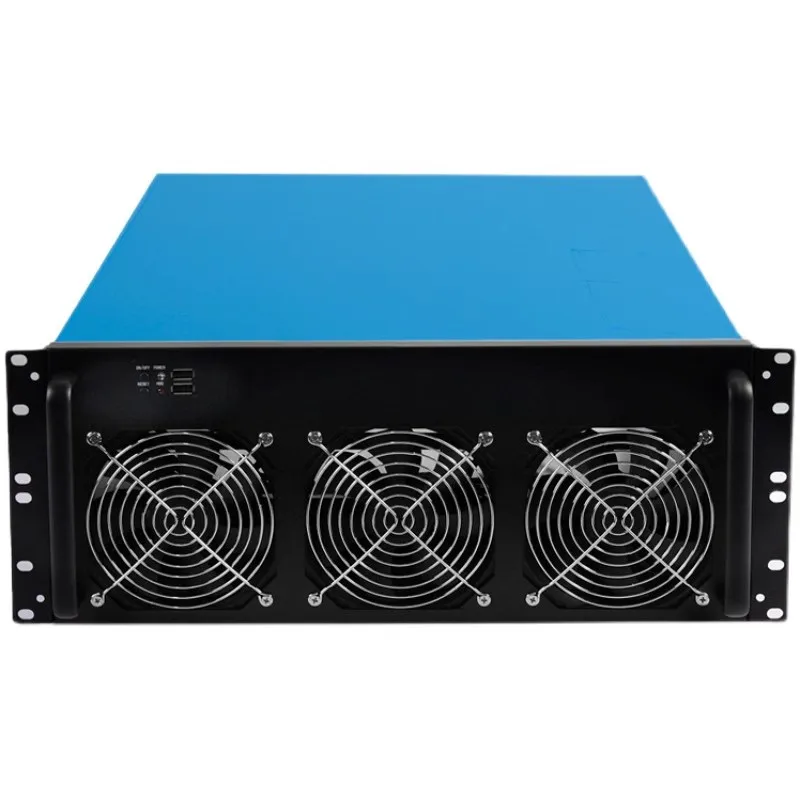 Multi-GPU Computer  Support 6 Lengthen Graphics Card Double ATX Power Supply Many Display Mining Chassis