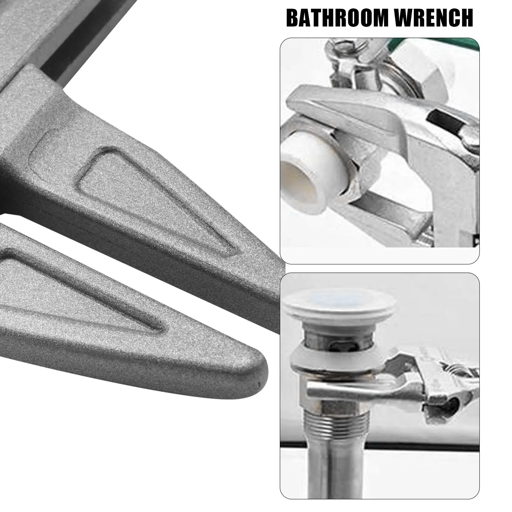 Adjustable Wrenches 6-68mm Wide Jaw Wrench Bathroom Wrench Hand Tools for Tightening or Loosening Nuts and Bolts