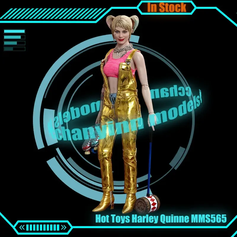 

Original Hot Toys 1/6 Harley Quinn Action Figure Birds Of Prey Ht Mms565 Anime Figure The Clown's Girl Model Toy Collection Gift