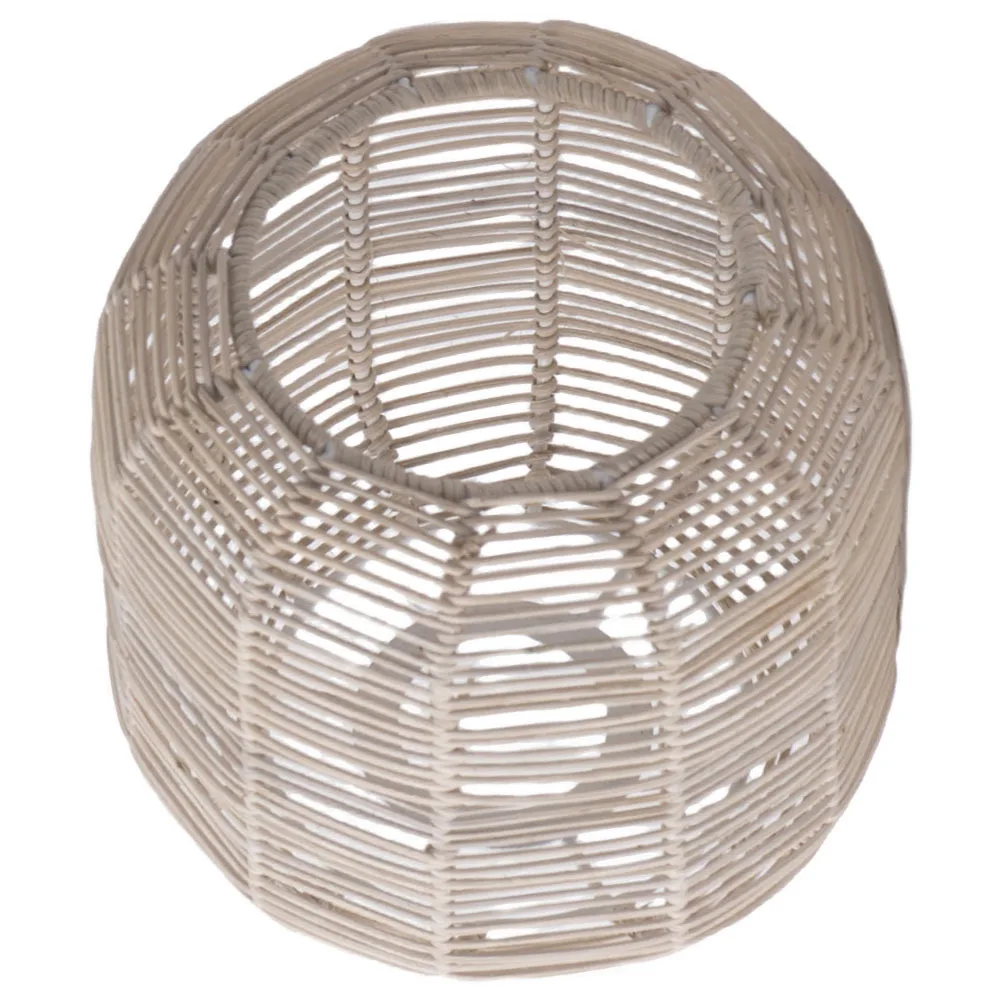

Rattan Lamp Shade Pendant Light Replacement Iron Woven Lampshade Rustic Ceiling Lamp Cover Decorative Home Lighting