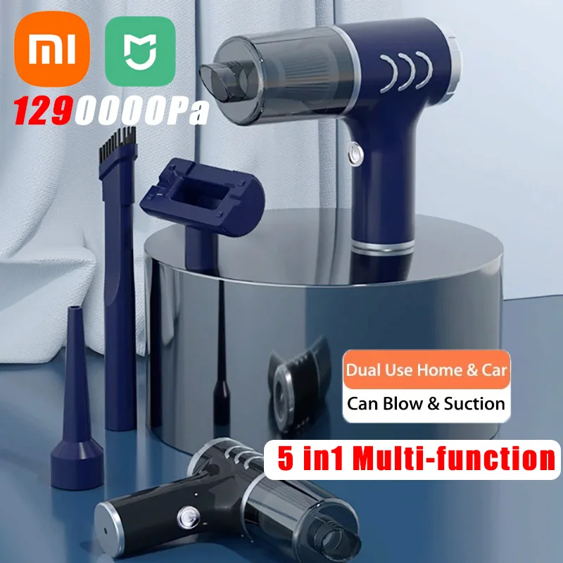 Xiaomi MIJIA Wireless Car Vacuum Cleaner 1290000Pa Suction& Blow 2 in1 Portable Handheld Home Car Dual Use Mini Vacuum Clean