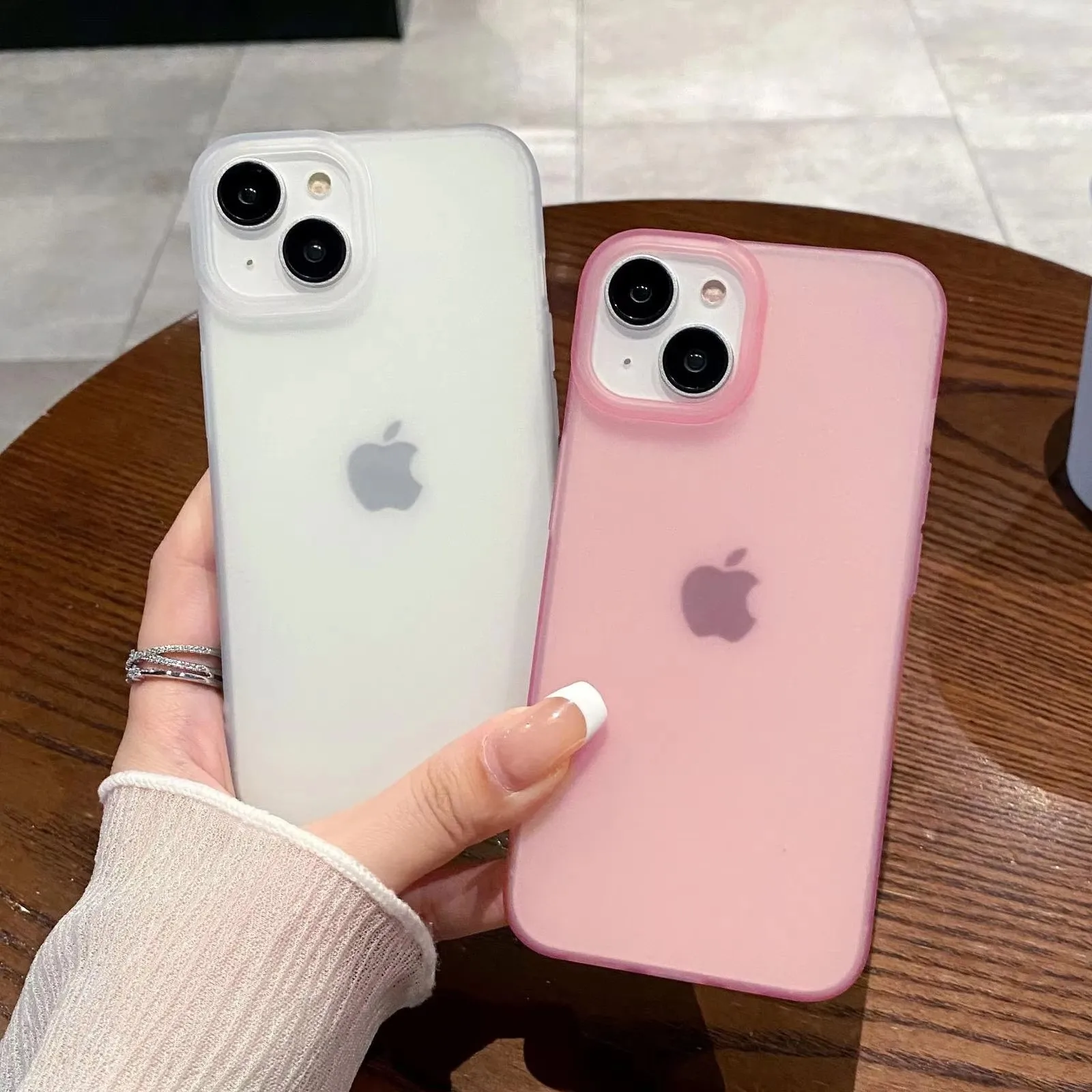 Soft Silicone Matte Transparent Phone Case For iPhone 16 15 14 13 12 11 Pro Max X XS Max XR 7 8 Plus Ultrathin Shockproof Cover