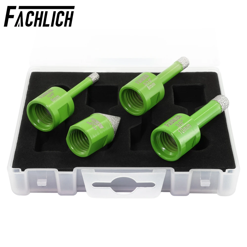 FACHLICH 4pcs Set Diamond Drill Bits 5/8