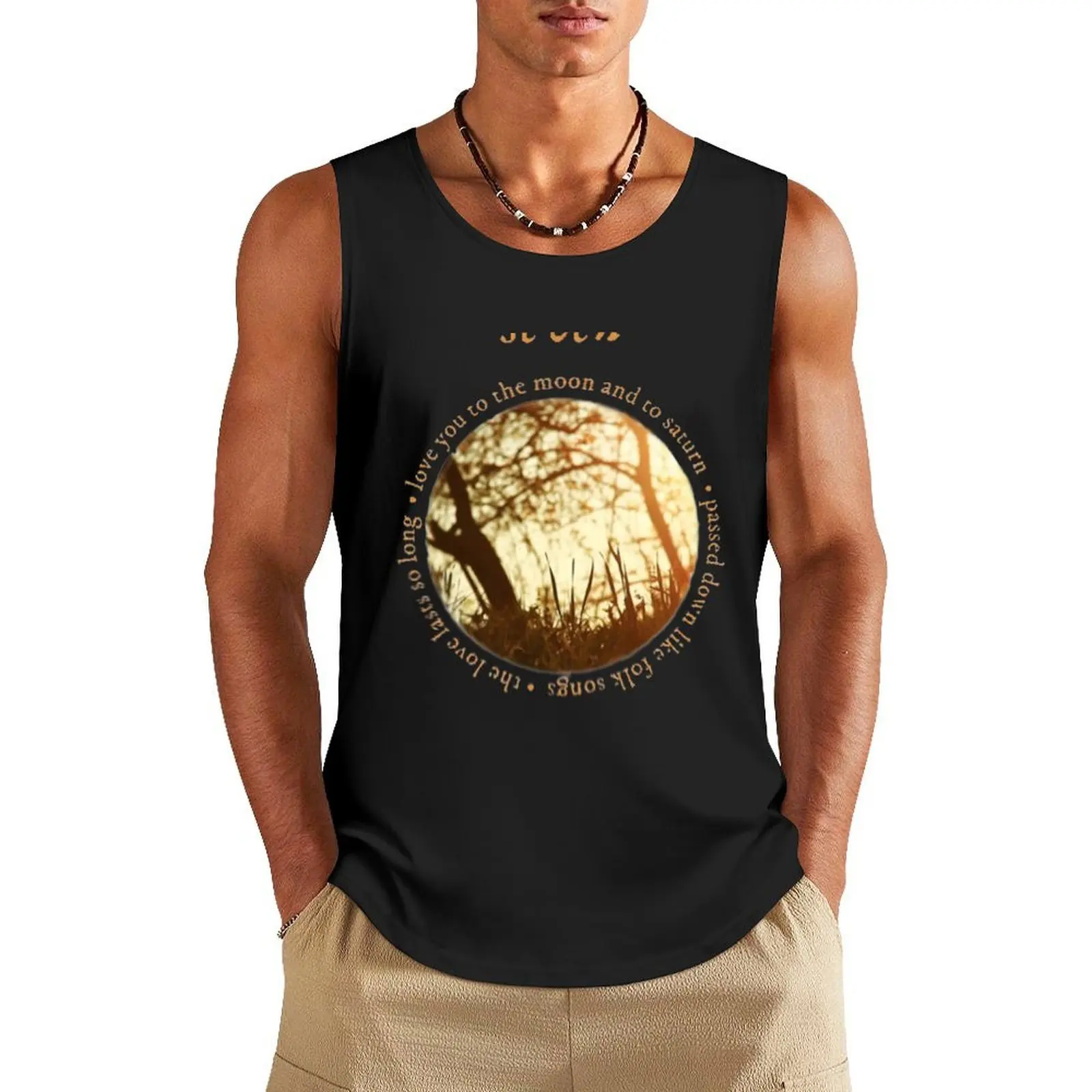 

folklore - seven Tank Top men clothes sleeveless man shirts muscle t-shirt
