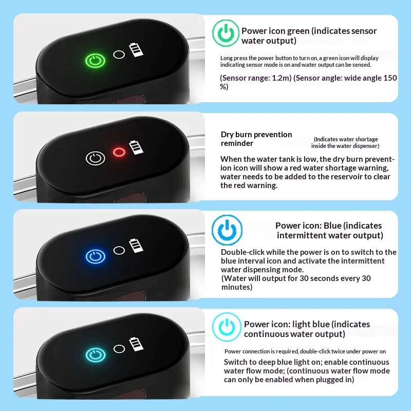 Bebedero automático silencioso de acero inoxidable para gatos y perros - imagen 2