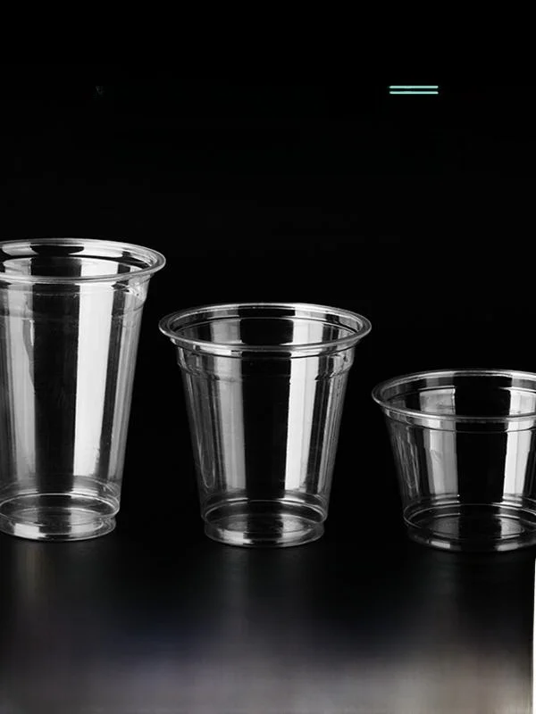 

Thiened PET Plastic Milk Tea Cup 78mm Diameter Transparent Disposable Cold Drink Cup for Fruit Tea Coffee Sampling And Pa...