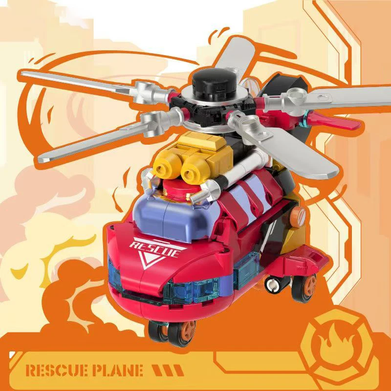 Nuovo Action Figure Squadra di salvataggio Building Blocks Set Modello classico Giocattolo Mattoni Kit Giocattolo fai da te per giochi per bambini Bambini Raccogliere giocattoli