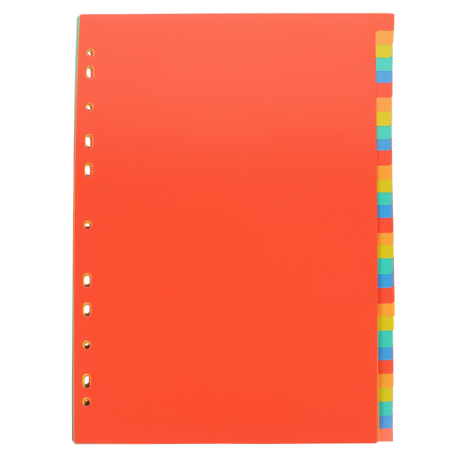 

A4 Binder Divider Tabs Sturdy Plastic Page Dividers For Notebook Index Separator File Folder Supplies Paper Protectors
