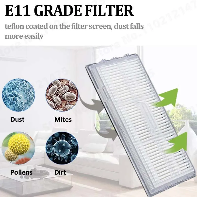 أجزاء فرشاة جانبية للفرشاة الرئيسية لـ Roborock T7S Plus S70 S75 S7 Max S7 MaxV Ultra S7 Pro Ultra Mop Rag Hepa Filter Accessories