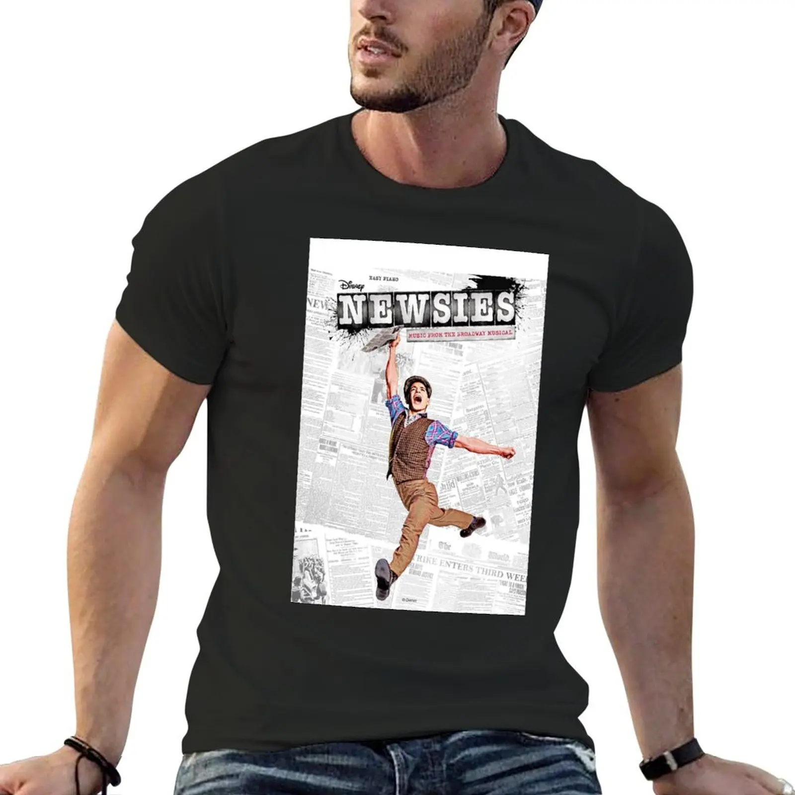 Newsies Broadway Musical T-Shirt shirts graphic man t shirt mens shirts graphic tee