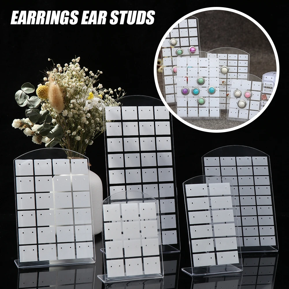 Black/White Jewelry Show Rack Metal Stand Organizer Plastic Display for Necklaces Earrings Ear Studs Jewelry Display 2021 Hot