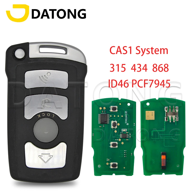 Datong World Car Remote Key For BMW 7 Series E65 E66 CAS1 System 315/433/868Mhz ID46 PCF7945 Chip Replacement Auto Smart Control