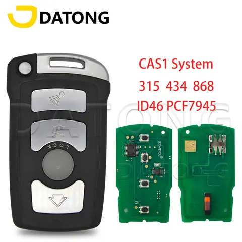 Datong World 자동차 원격 키, BMW 7 시리즈 E65 E66 CAS1 시스템, 315 Mhz, 433 Mhz, 868Mhz, ID46 PCF7945 칩 교체, 자동 스마트 컨트롤