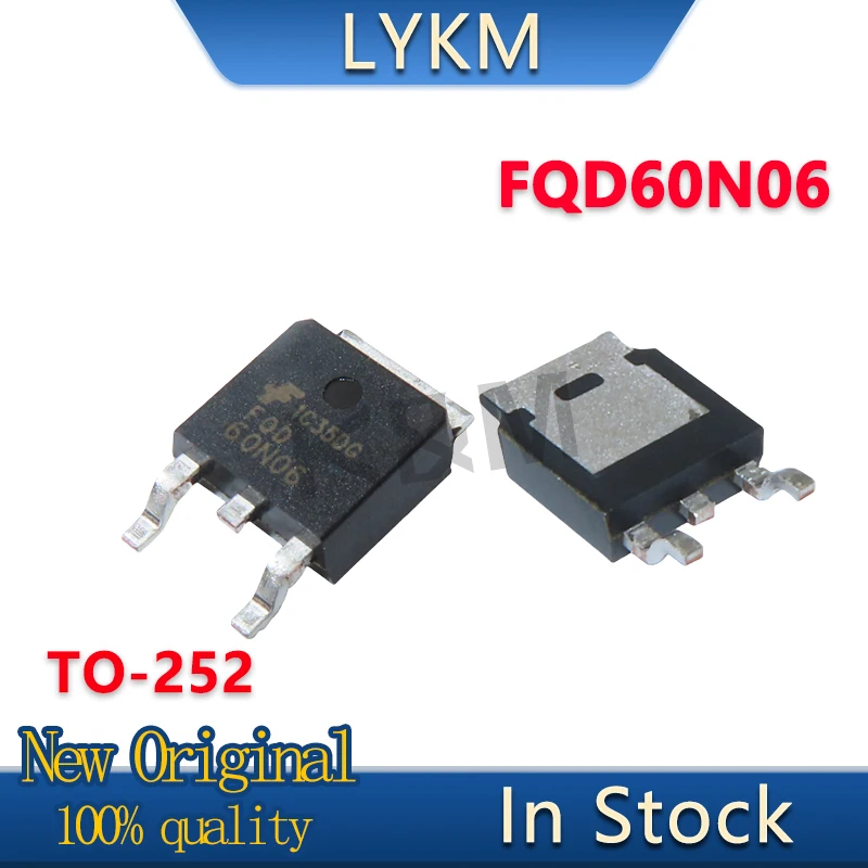 10/PCS New FQD60N06… - image