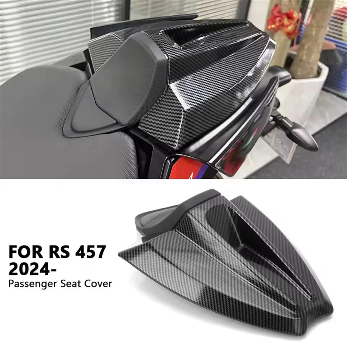 

Motorcycle Accessories Passenger Pillion Rear Seat Cover Cowl Solo Cowl for Aprilia RS457 Rs457 RS 457 2024 2025 Black