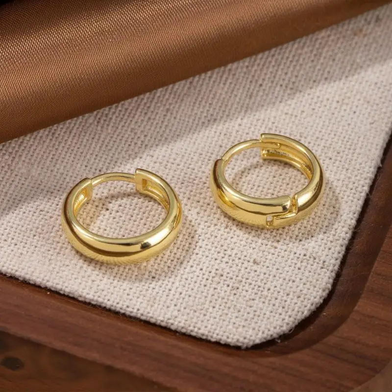 3 Pairs Stainless Steel Minimalist Huggie Hoop Earrings For Women Tiny Round Circle Punk Unisex Rock Jewelry