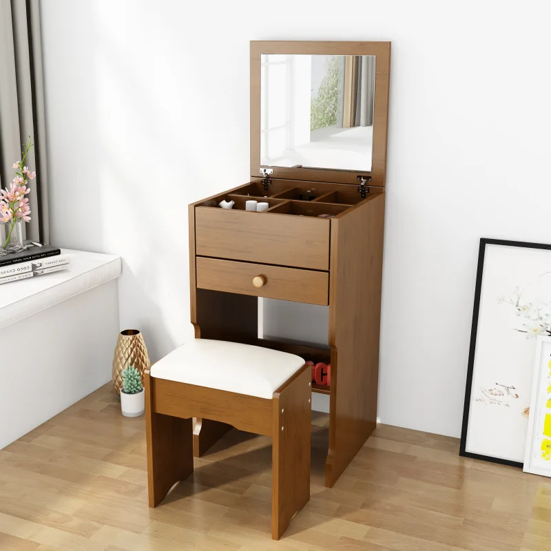 

Dresser bedside table modern simple small apartment clamshell dressing table storage desk