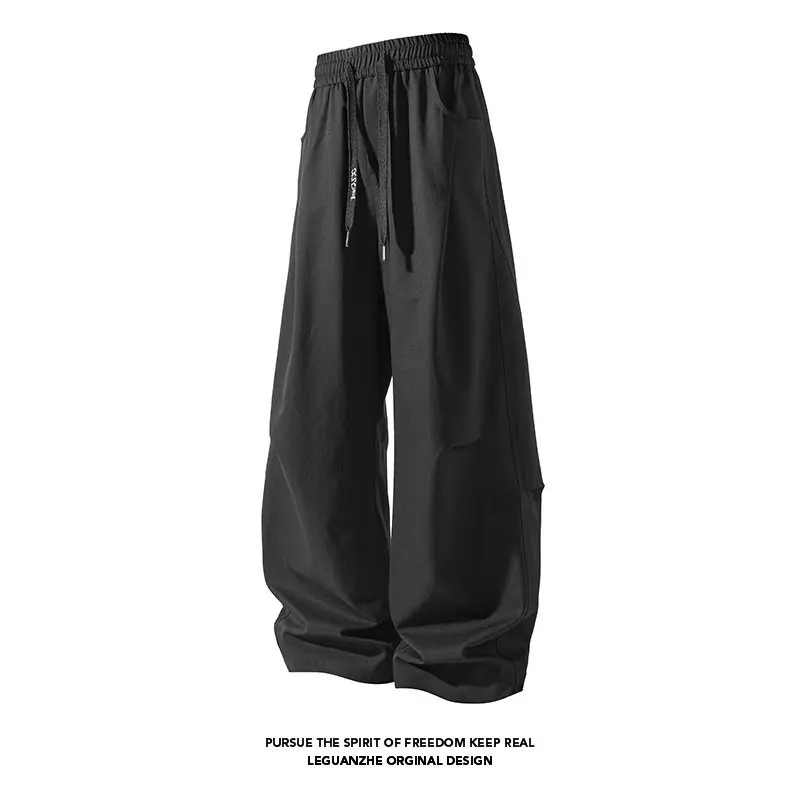 

Американские плиссированные рабочие брюки American Sle с высокой талией, прямые, повседневные, для молодых мужчин, весна 2026