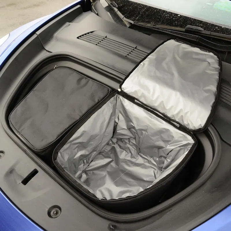 Car Front Trunk Storage Bag For Tesla Model 3 Model Y 2016 - 2022 2021 2020 Portable Storage Box Waterproof Organizer Packets