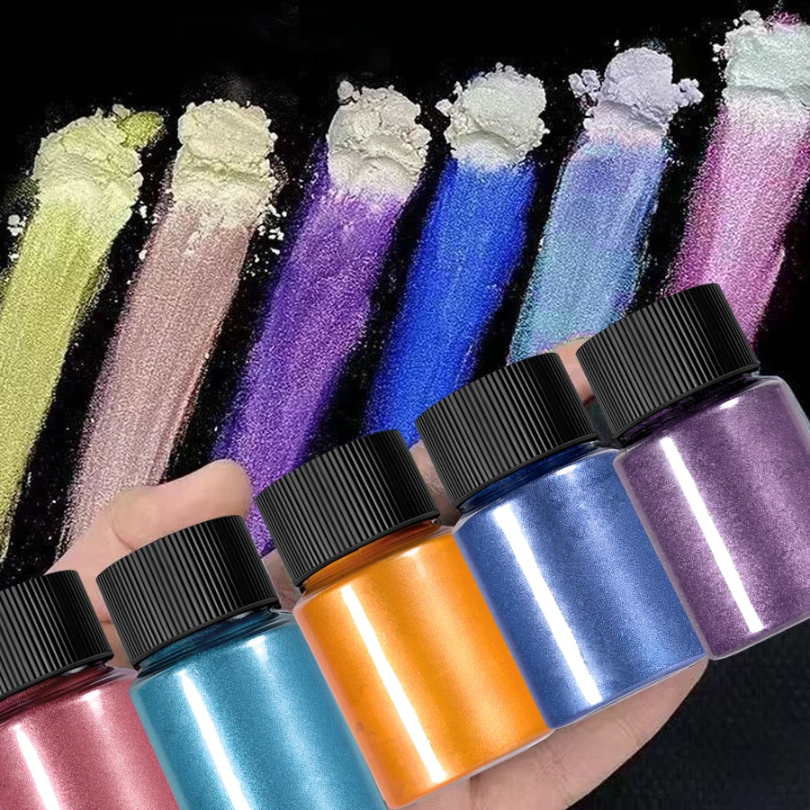 12 Stuks 20Ml Glitter Poeder Nagels Kit 6 Stuks Nagelstickers Nagelborstel Pincet Katoenen Pad Spons Poederdoos 15 Nagelpennen Sets