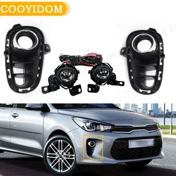 1 set For Kia rio 2018 foglights fog light lamp daytime running light DRL driving light headlight 86523-H9020 86524-H9020
