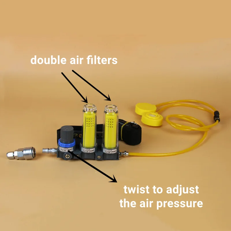 Mascarilla de Gas con filtro de aire, máscara de Gas, purificador químico suministrado, sistema de respirador DE SEGURIDAD alimentado por aire para