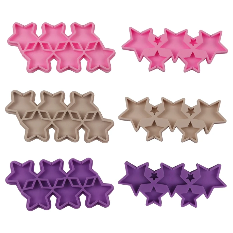 Soap Molds Silicone Craft Mold Handmade Bar Craft 3D Five-Pointed Star Theme new arrival