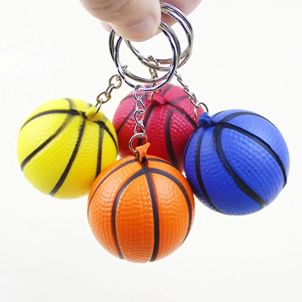 

Basketball Party Decoration Keychain Stress Relief Toy Set for School Carnivals Sports Fans 24pcs