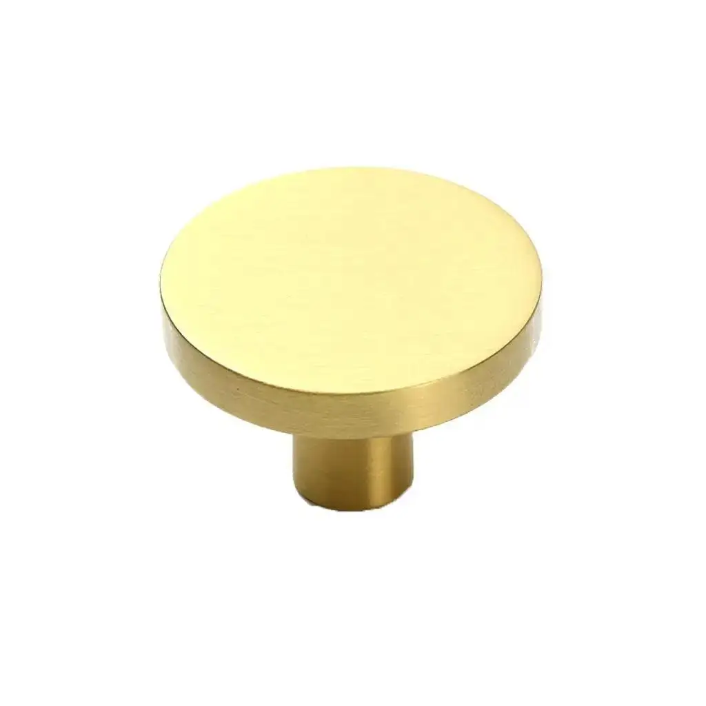 

Simple Pull Handles Round Creative Wardrobe Decor Golden Furniture Hardware Drawer Knobs Dresser Knob Door Handles