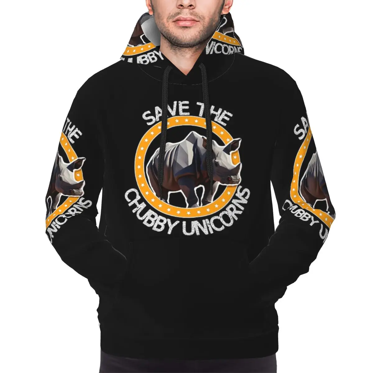 

Save The Chubby Unicorns, толстовка с капюшоном в стиле веера носорога, пуловер в стиле хип-хоп, осень-зима, мужские и женские толстовки, топы с длинными рукавами