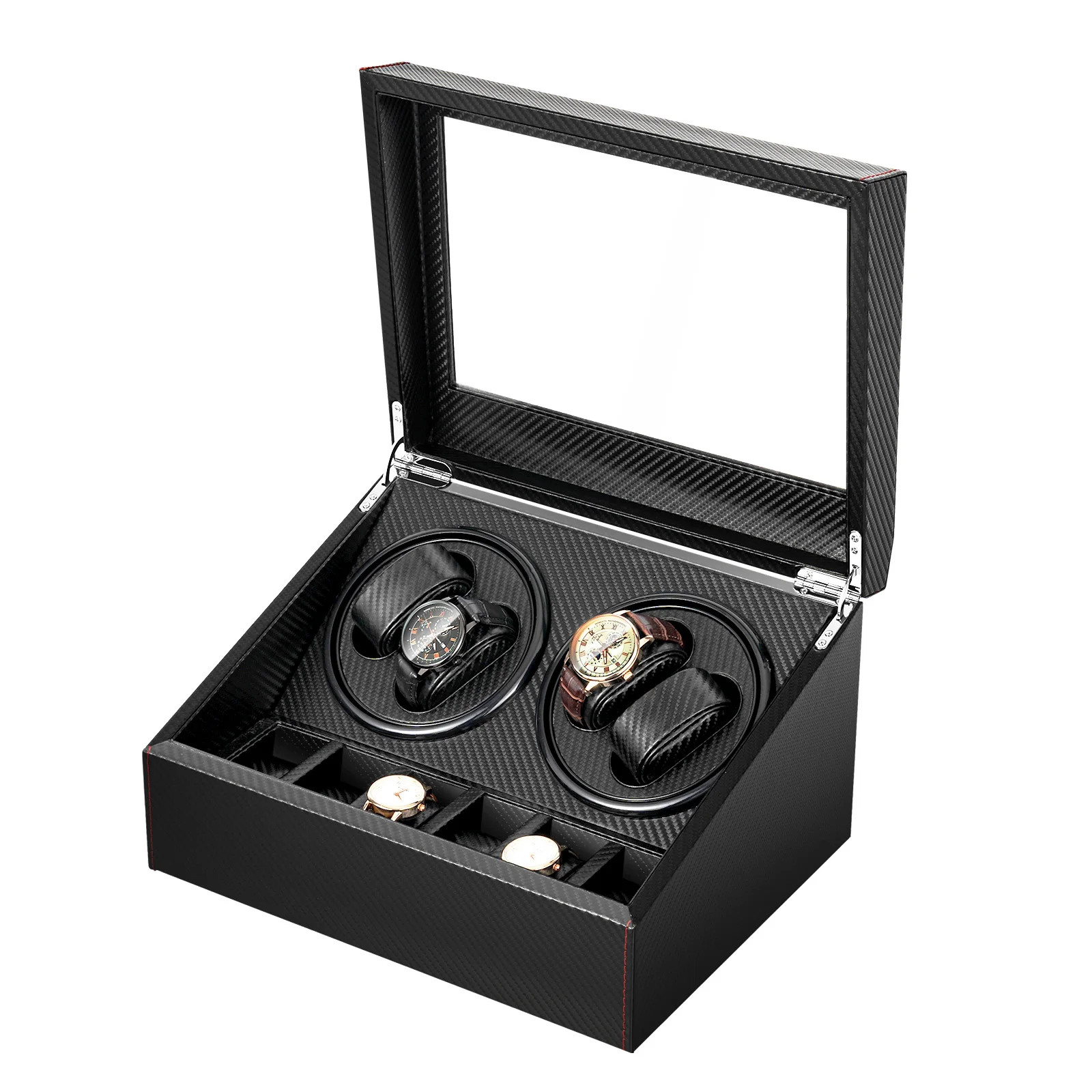 Automatic Watch Winder, Bidirectional Rotation Silent Motor Watch Storage for Mechanical Watches Non-Magnetic Design