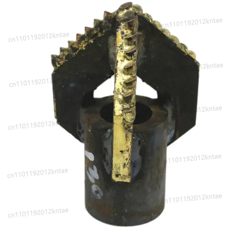 1pc  Small Trefoil Drill Bit Three Wing Triangular Alloy Water Well Mudstone Bit For 50/42 Drill Pipes