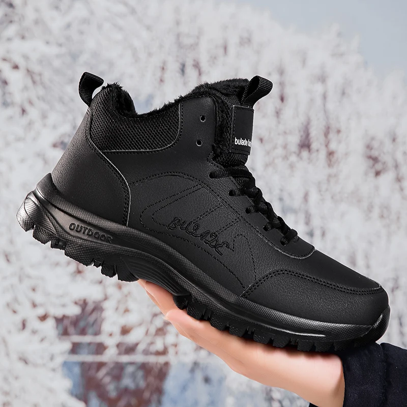 men boots 2025 New Winter Slippers Warm Men Shoes Waterproof Non-Slip Plush Sneakers Male tenis shoes Boots Men Sneakers Winter
