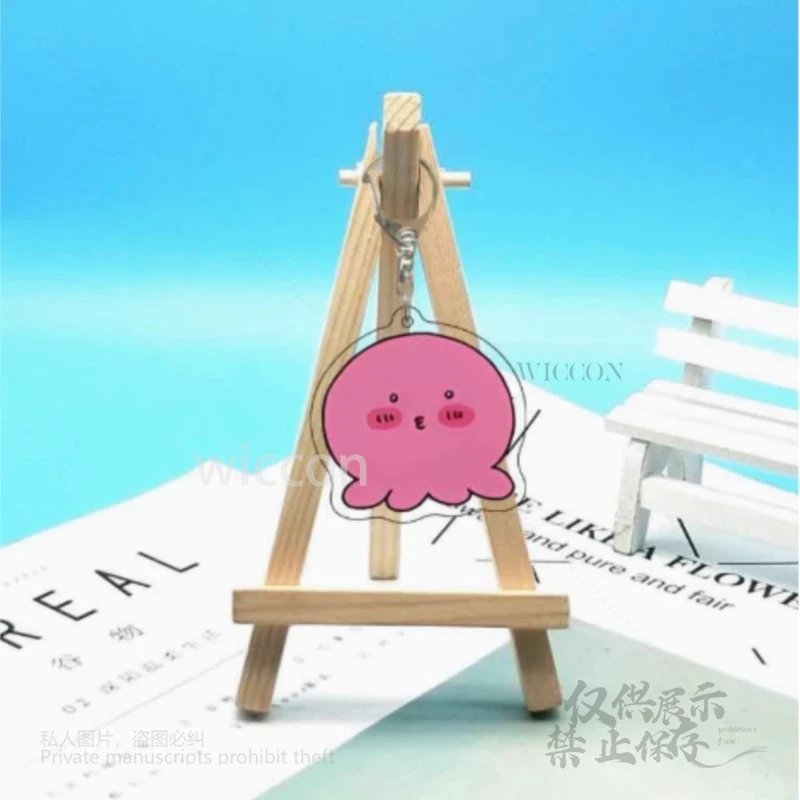 أنيمي Takopii لا Genzai تأثيري الدعائم المفاتيح ملحق مفتاح Cahin الاكريليك قلادة الأخطبوط الصغير المفاتيح هالوين النساء الطرف