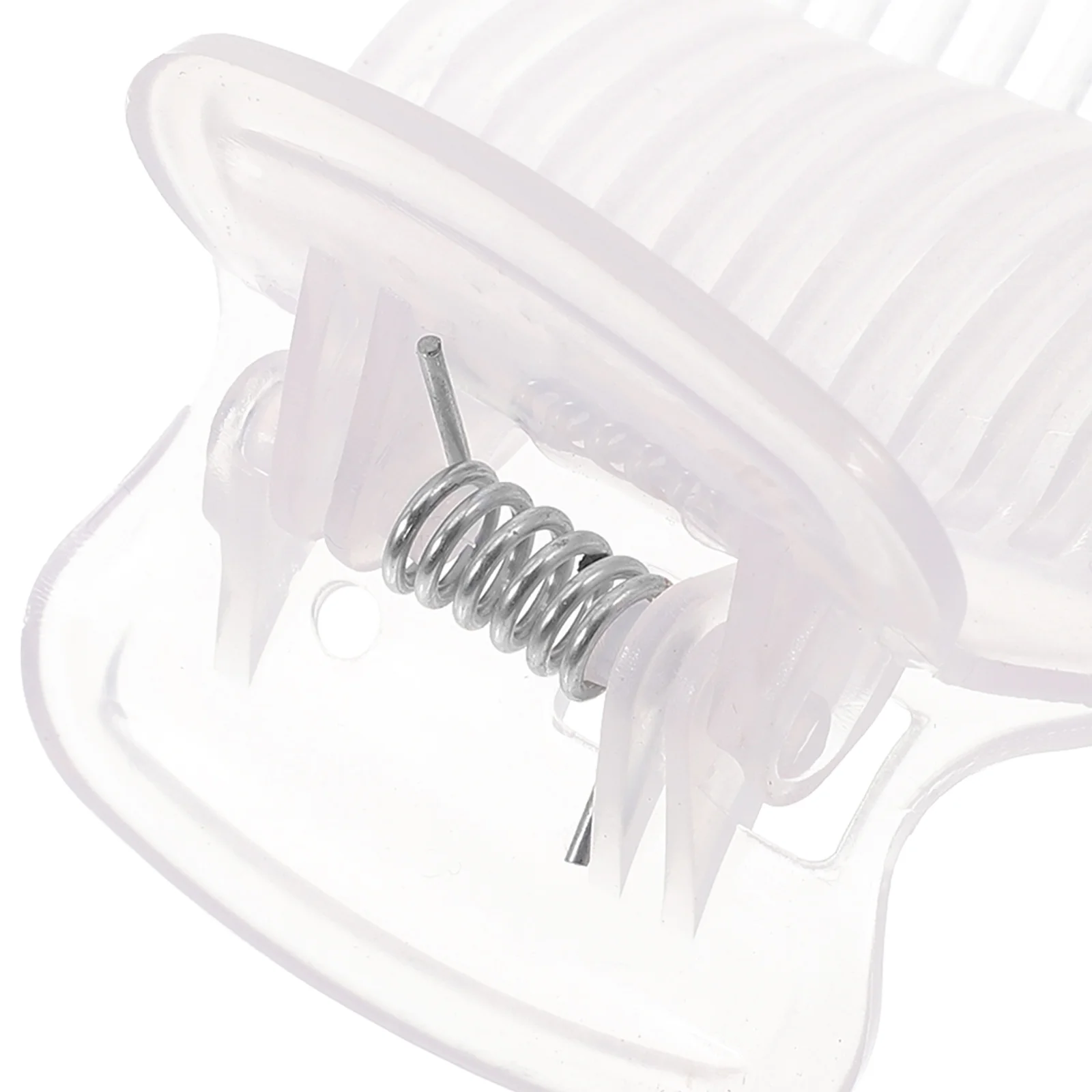 

10pcs Hot Roller Clips Transparent Heat-Resistant Abs For Hair Styling Perming Coloring Fast Heating Roller Jaw Clamps