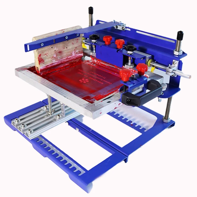 

Manual QMH170 Cylinder Curved Screen Printing Machine - Desktop Silk Screen Printer for Pens, Cups, Mugs, Bottles & Buckets