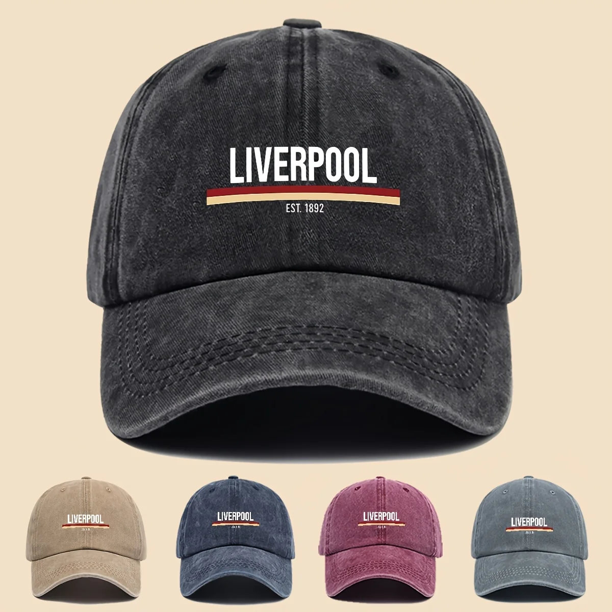 A Stylish Printed Baseball Cap Featuring The Design 