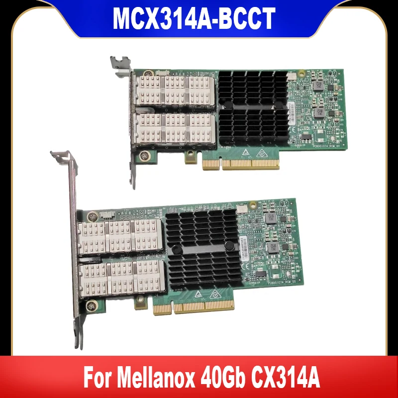 

CX314A MCX314A-BCCT 40Gb Ethernet PCIe для Mellanox ConnectX-3 Pro 40Gb Ethernet 40GbE QSFP + сетевая карта высокого качества