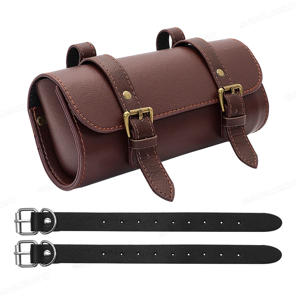 Motorcycle Tool Bag Universal Fork Bag Saddlebags Handlebar Bag Sissy Bar Storage Bag for Honda Kawasaki Suzuki Yamaha Sportster