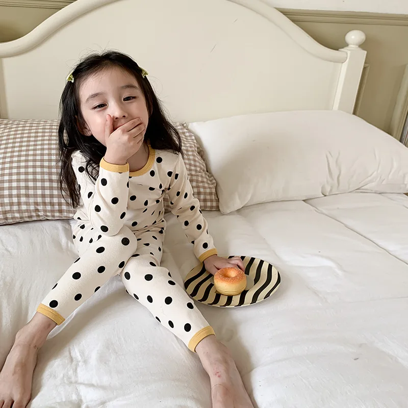 Pyjama 2 Pièces Bébé Fille Manches Longues Dessin Animé - Ensemble Haut Et Pantalon Doux