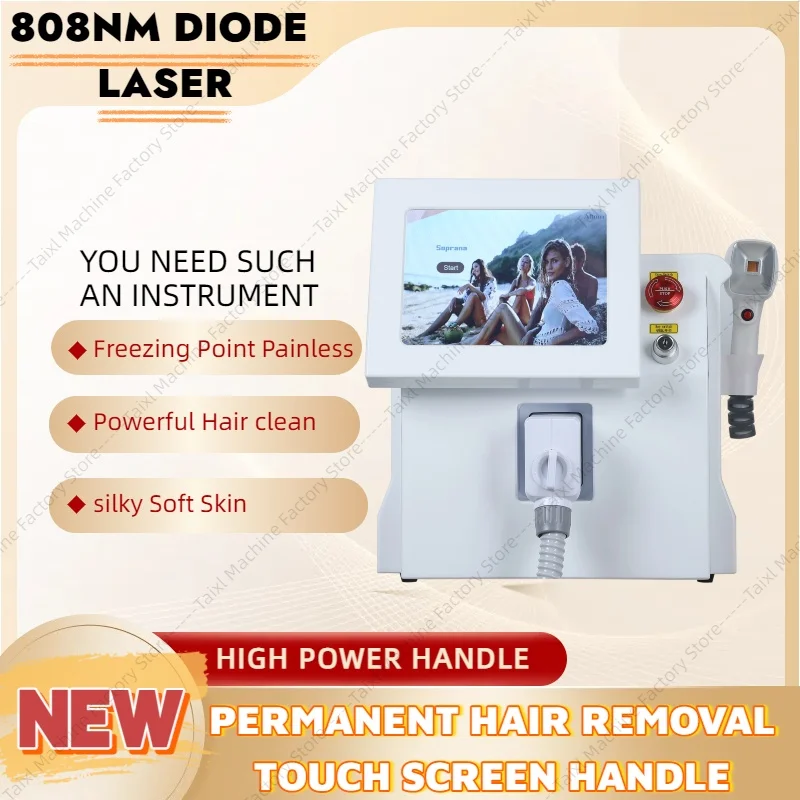 3 Wavelength Diode Laser Hair Removal Machine 755nm 808nm 1064nm Freezing Point Cooling System for Body Hair Removal