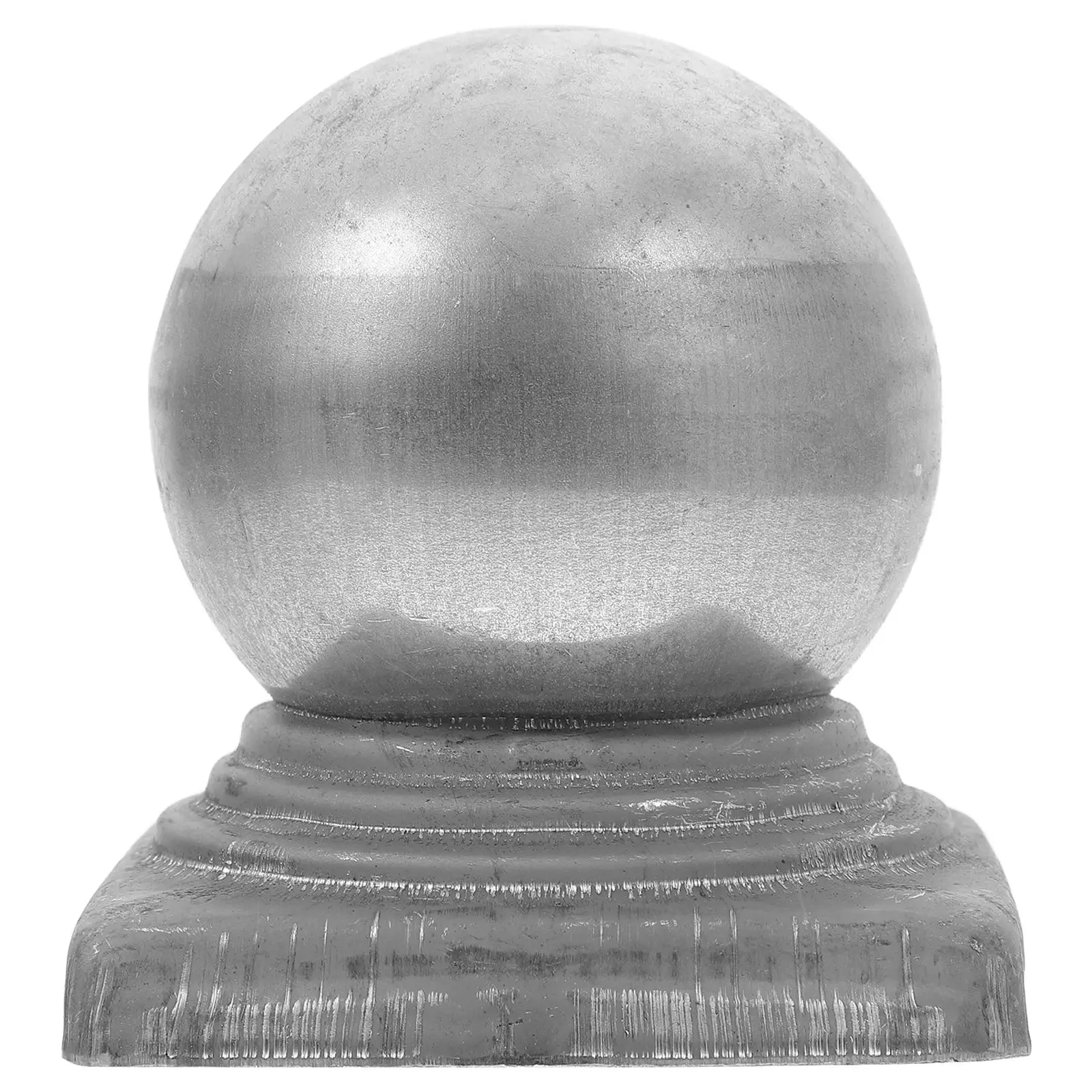 

Column Cap Post Caps Wrought Iron Round Fence Zinc Steel for Deck Cover Protector