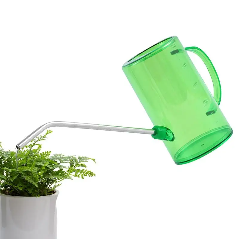 Long Spout Watering Pot Tall Translucent Watering Pot Stainless Steel Indoor Long Spout Watering Can For House Bonsai Plants