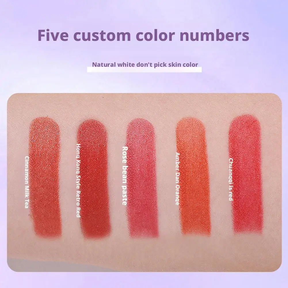 Velvet Matte Dark Magic Lipstick Lightweight Smooth Texture Long-lasting Hydration Lip Gloss Nourishing Essence Care Lipstick