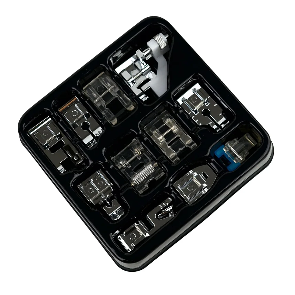 

11pcs Sewing Machine Press Foot Kit Assorted Household Sewing Tools For Zipper Cloth Multi-Functional Stitching