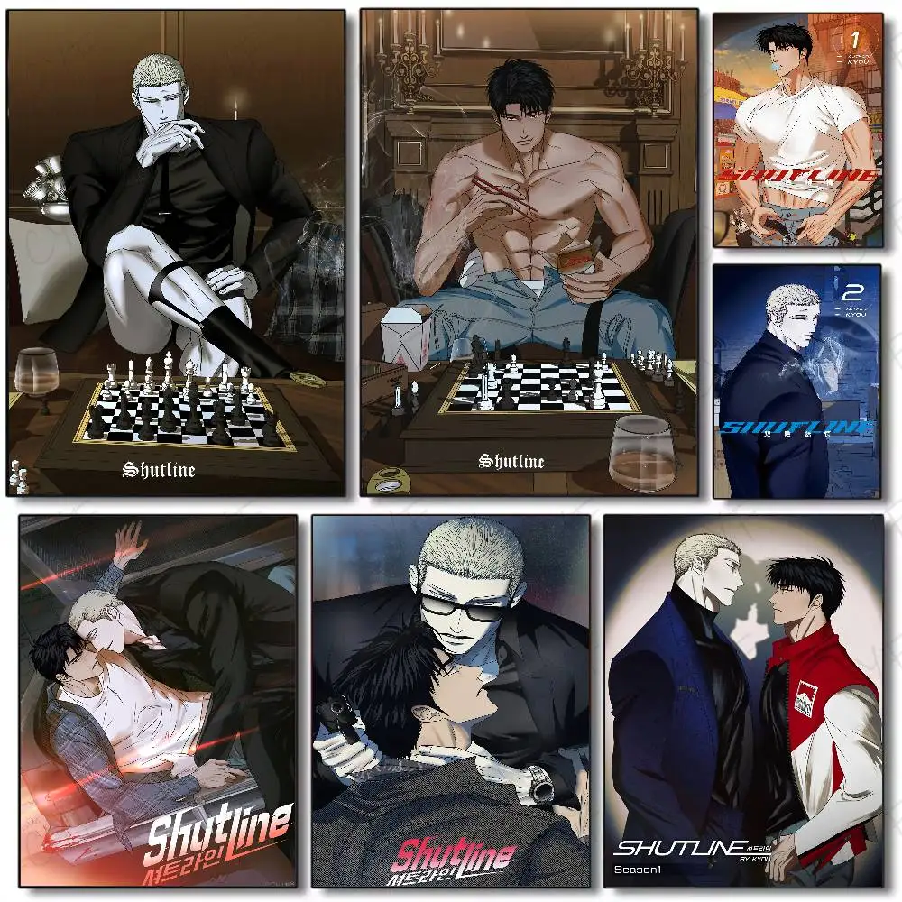 Anime S-Shutline Jake Gillan Moon Shingun Poster Wasserdichte Filmplakate Hochwertiger Wandkunstdruck für Raumdekoration Geschenk